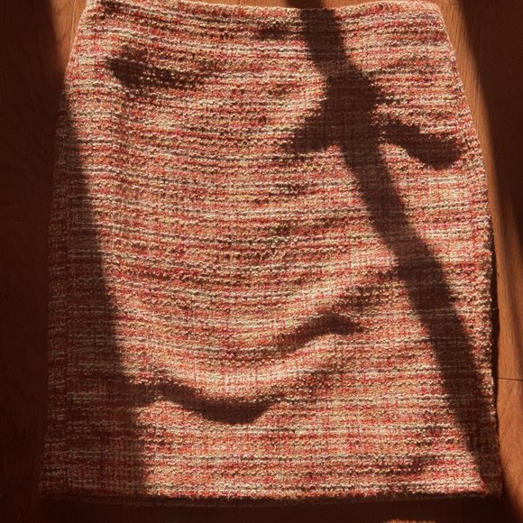 Tweed Orange Mini Skirt 🧡 - Picture 1 of 5
